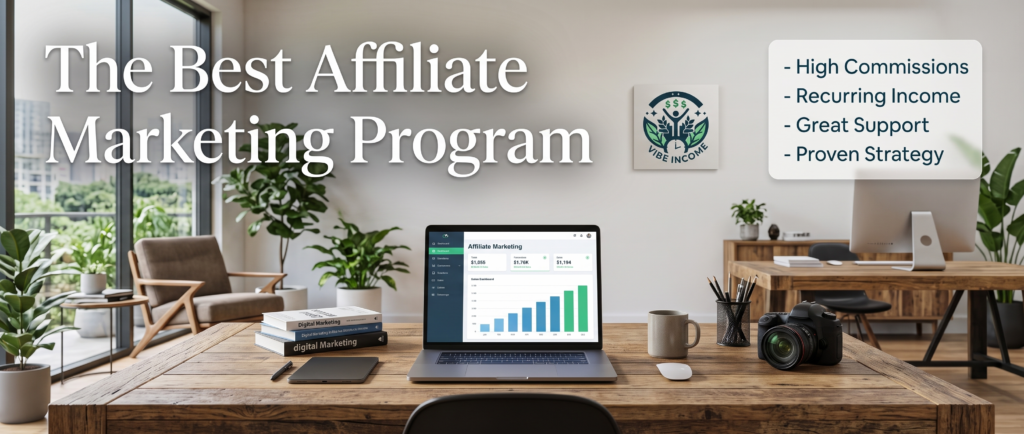 The best affiliate marketing programs come with high commissions, in demand products, recurring income, great support, and a proven strategy to help you get started!