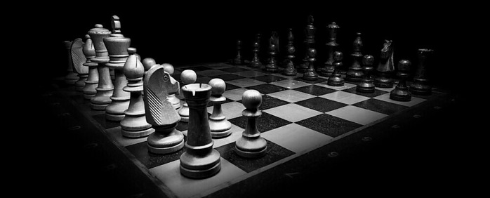 a chess board to emphasize strategy
