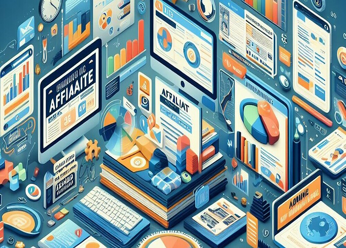an image showing how everything is connected in the world of affiliate marketing and passive income generation