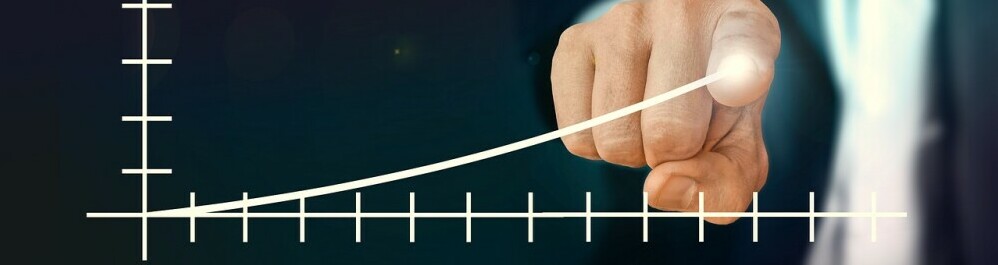 a graph showing profit growth