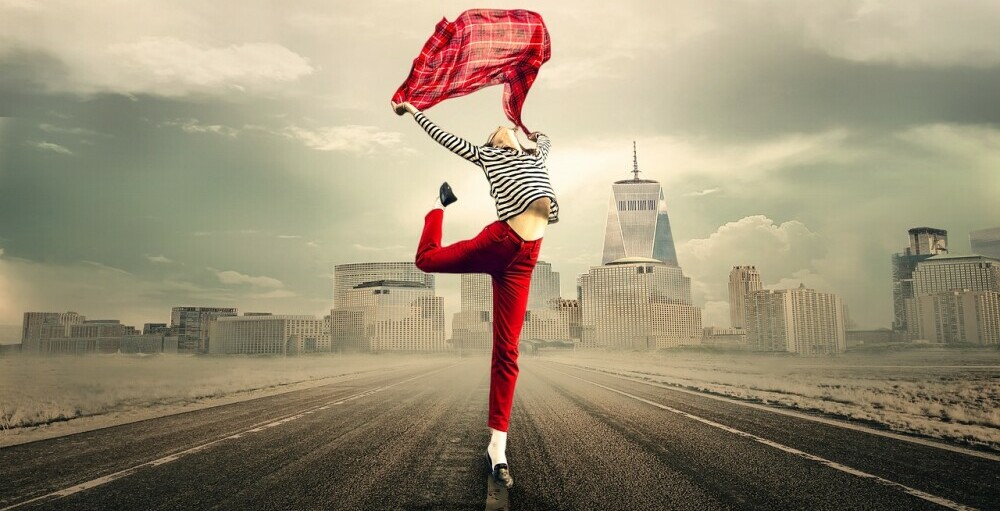 a person expressing freedom