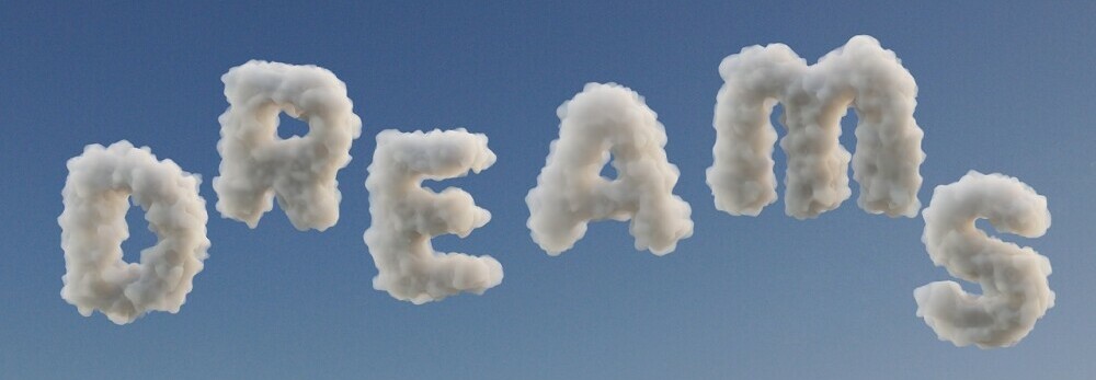 clouds spelling out