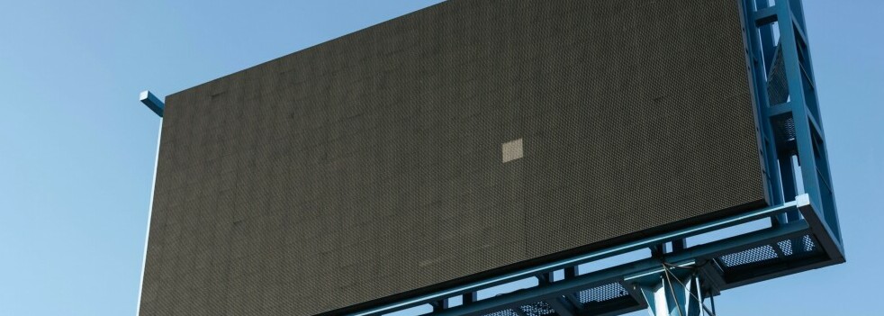 a blank digital advertising billboard ready to be used.