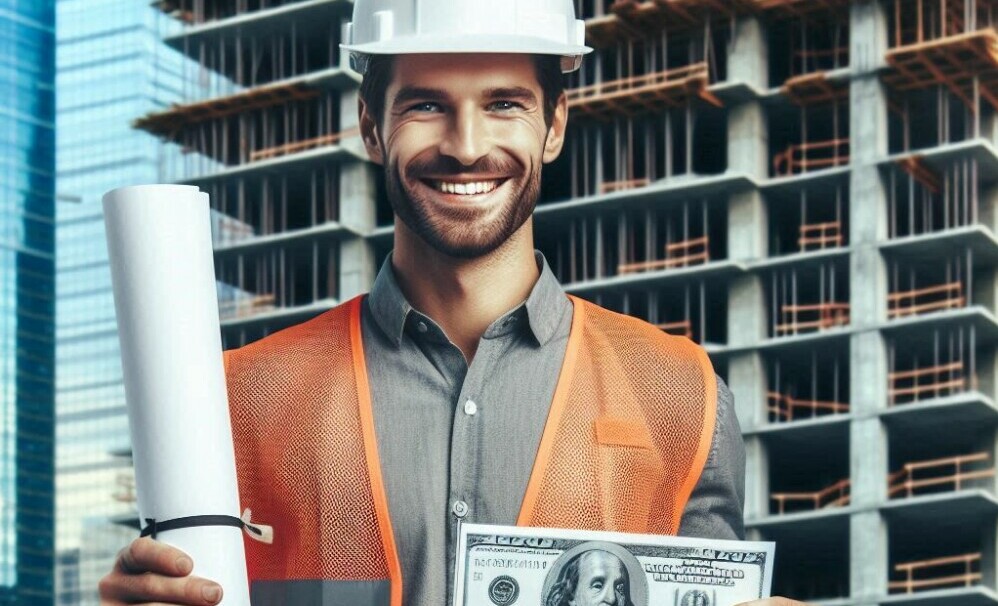 a man that is proud of his work and happy with the pay that came from it