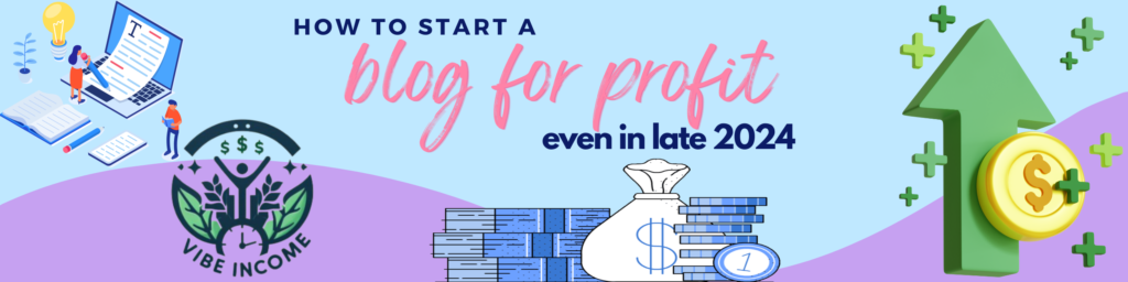 how to start a blog for profit