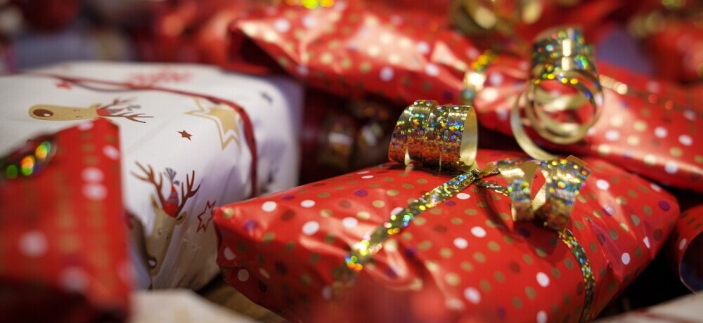 gifts wrapped for christmas