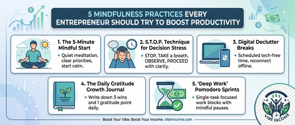 5 Mindfulness Practices Every Entrepreneur Should Try To Boost Productivity