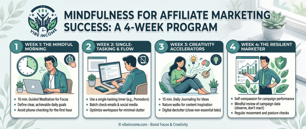 Mindfulness for Affiliare Marketing Success: a 4 week program